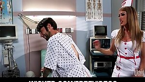Big booty nurse fucks her paitient's brains out in the hospital